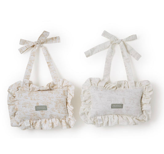 Ruffled Door Hanger - You Are Loved Beyond Measure - Taupe