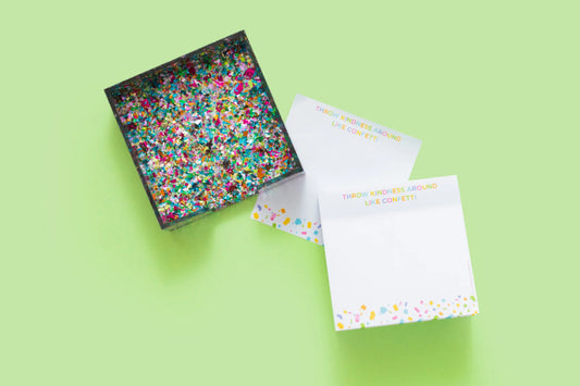 Confetti Acrylic Holder with Sticky Pad