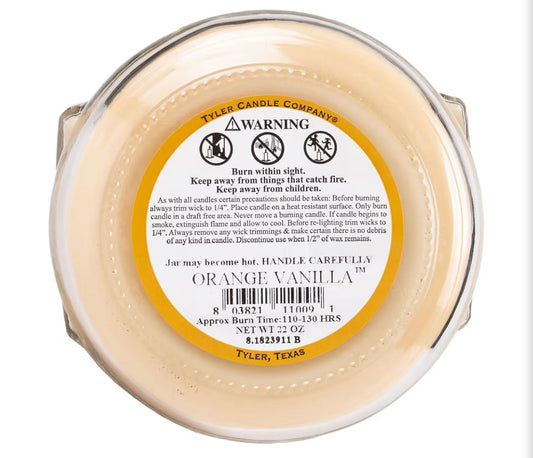Tyler 22oz Candle - Orange Vanilla