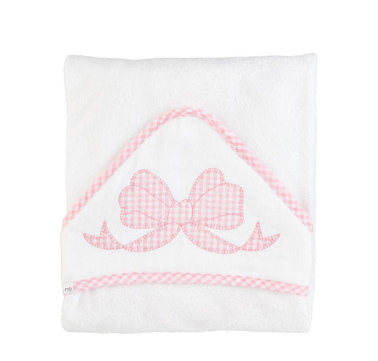 Bow Appliqué Hooded Towel