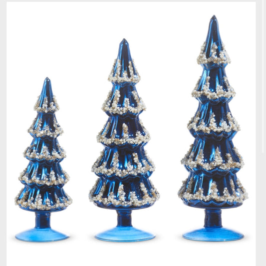 Blue Beaded Trees