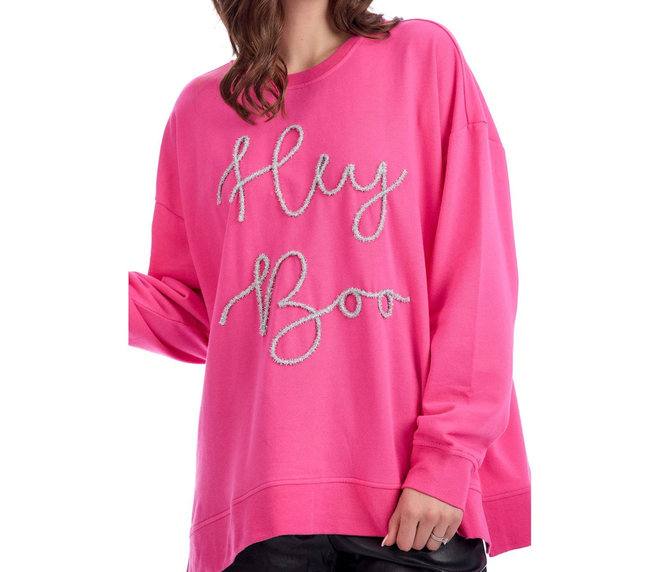 Hey Boo Halloween Sparkle Sweatshirt
