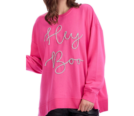 Hey Boo Halloween Sparkle Sweatshirt