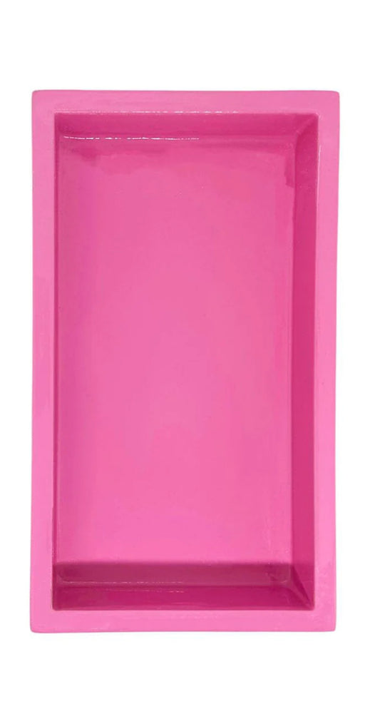 Hot Pink Bamboo Guest Towel Napkin Holder