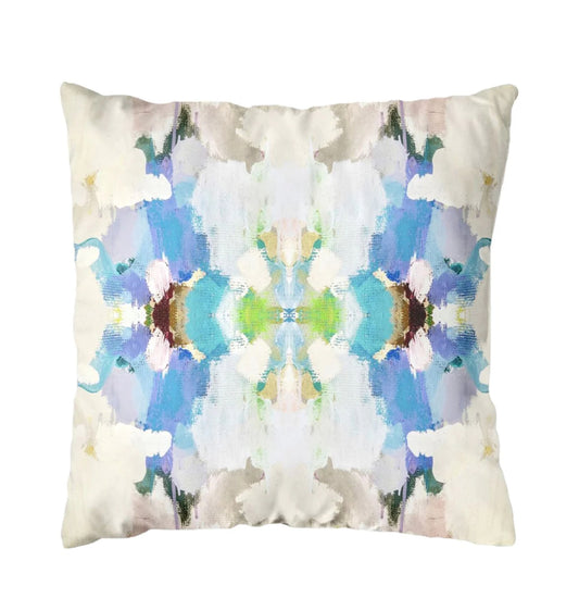 French Blue 22x22 Outdoor Pillow - Laura Park