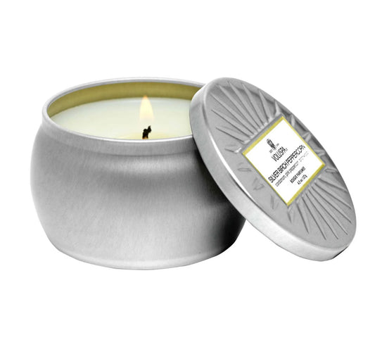 Silver Birch Peppercorn Candle 4.5 oz Mini Tin