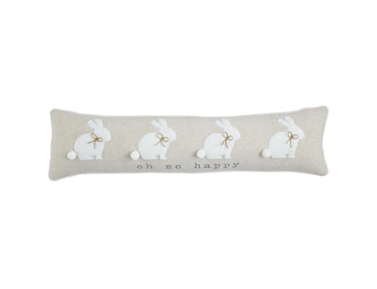 Bunny Long Applique Pillow