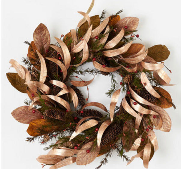 Copper Leaf Wreath