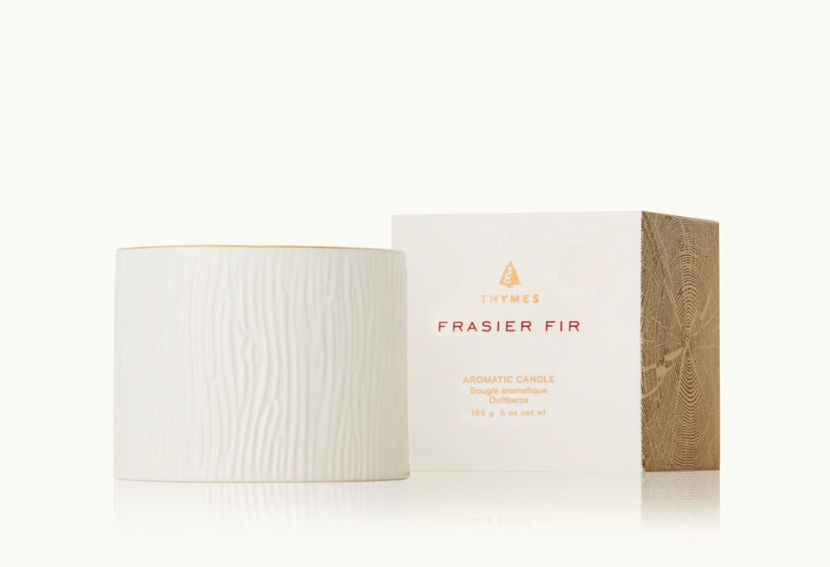 Frasier Fir Petite Gilded Ceramic 6oz Candle