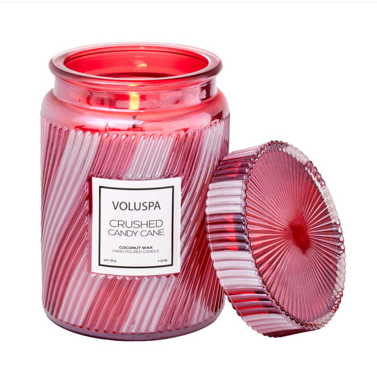 Crushed Peppermint Large Jar Candle 18oz