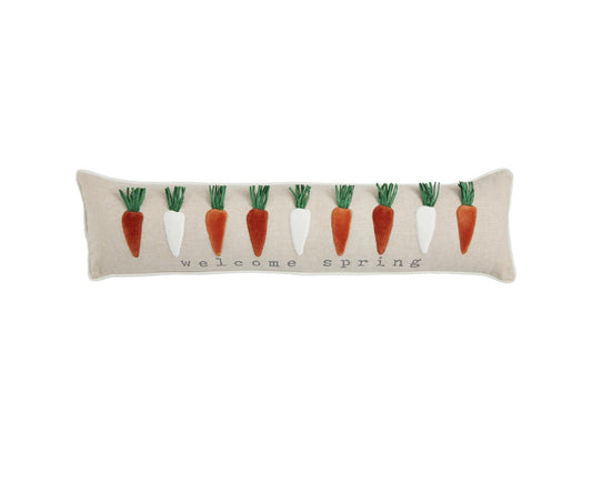 Carrot Long Applique Pillow