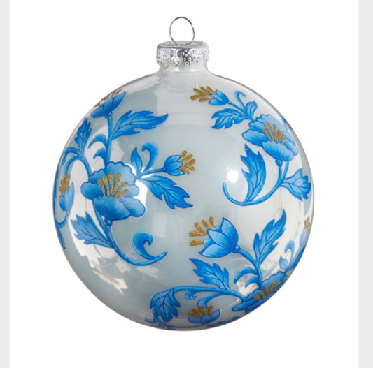 Blue Floral Ornament