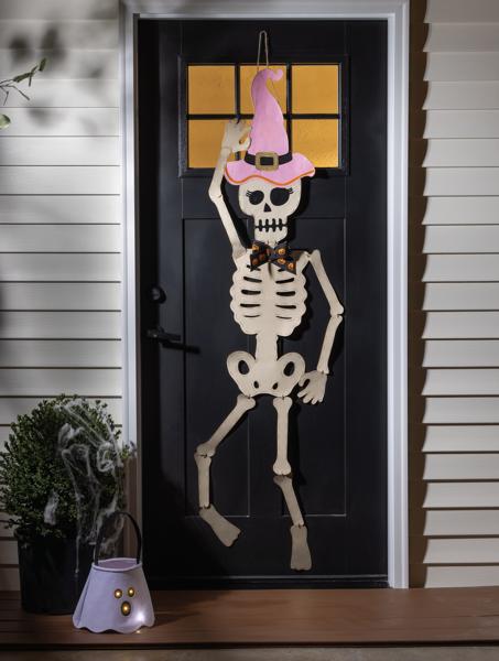 Girl Skeleton Door Hanger