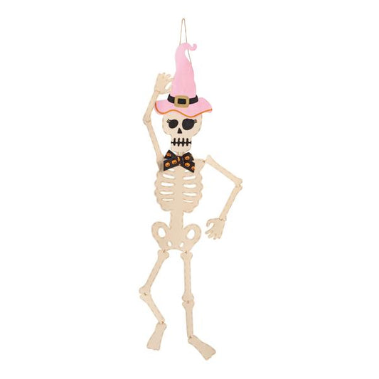 Girl Skeleton Door Hanger
