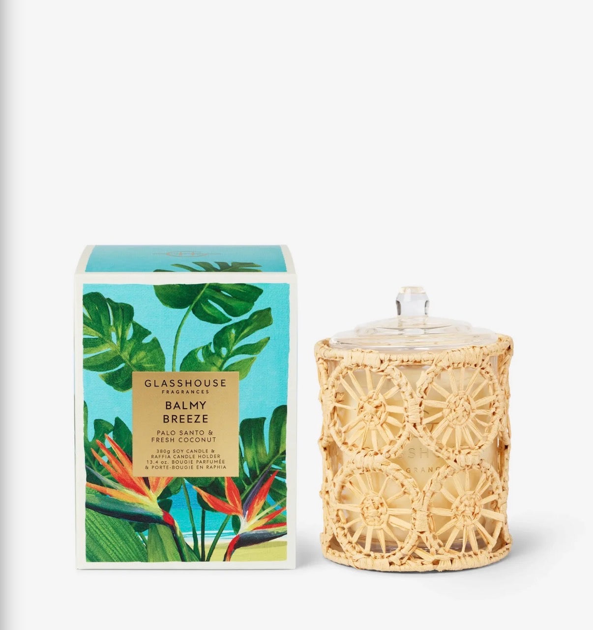 Balmy Breeze 13.4oz Candle - Glasshouse Fragrances