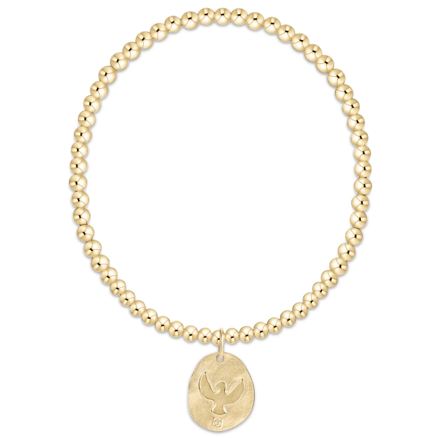 Classic gold 3mm bracelet - inspire Americana gold disk