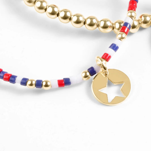 Hope Unwritten Bracelet - Firecracker - Star small gold disk