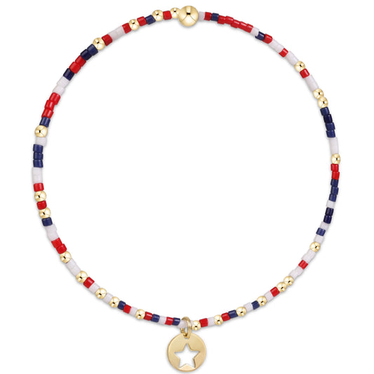 Hope Unwritten Bracelet - Firecracker - Star small gold disk