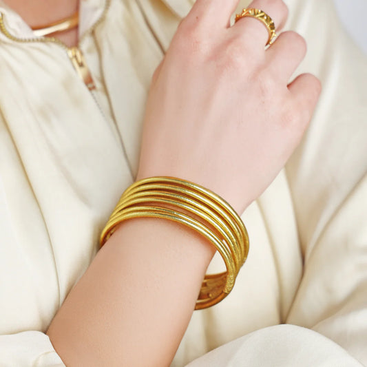 Aura Lumine All Weather Bangles®, set of 6