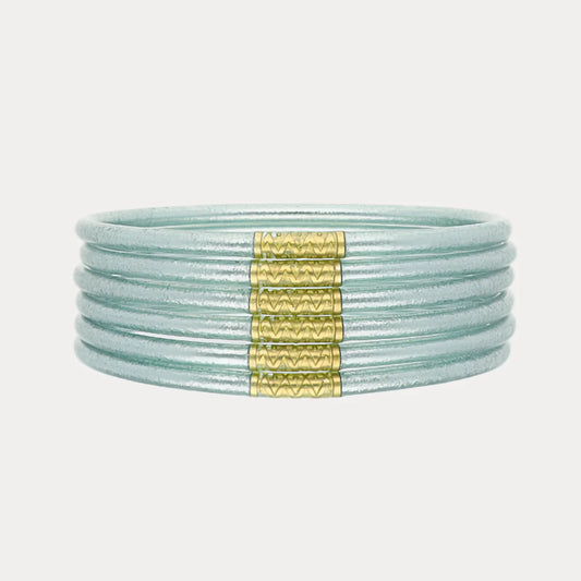Mint Lumine All Weather Bangles®, set of 6