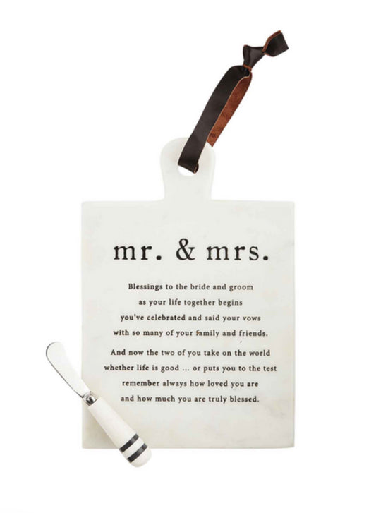 Mr. and Mrs. Marble Board Set