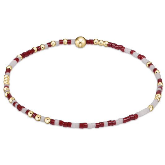 Gameday Hope Unwritten Bracelet - Wine & White