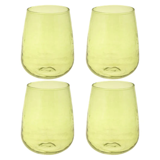 Lustre Lime Stemless Wine Glass