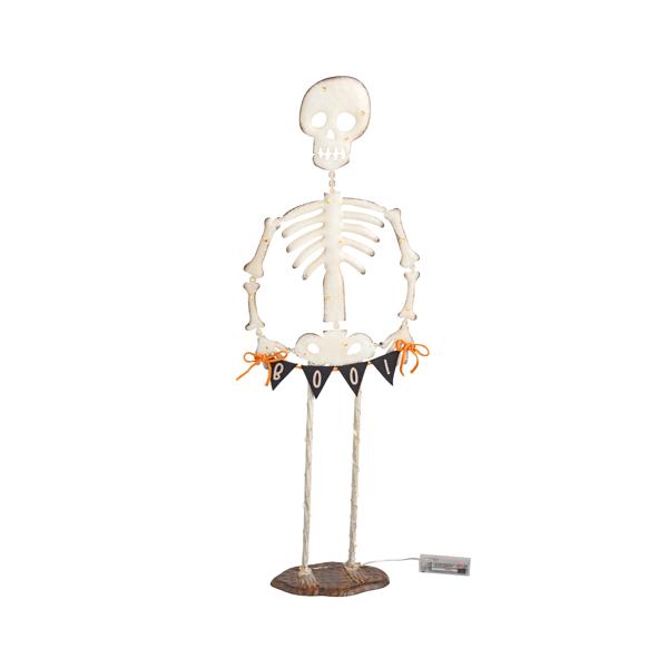Small Light Up Skeleton Sitter