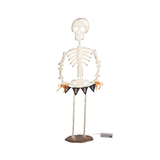 Large Light Up Skeleton Sitter