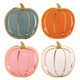 Foil Shaped Paper Plates - Multicolor Pumpkins - 8ct