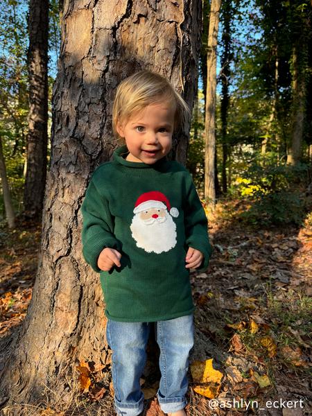 Rollneck Santa Sweater - Toddler