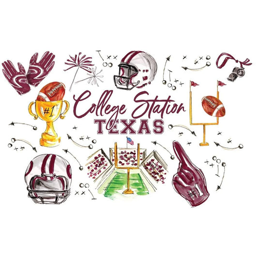 Tailgates in College Station Plastic Tumbler 24oz