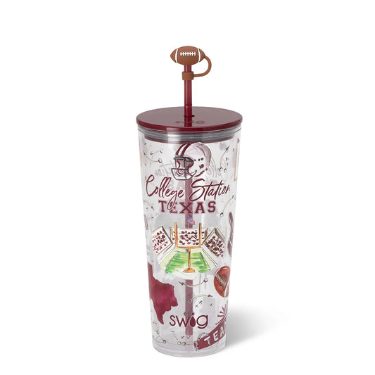 Tailgates in College Station Plastic Tumbler 24oz