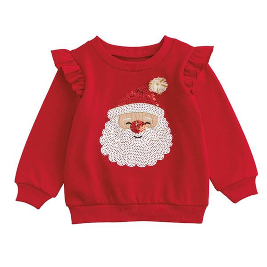 Sequin Santa Sweatshirt - Toddlers