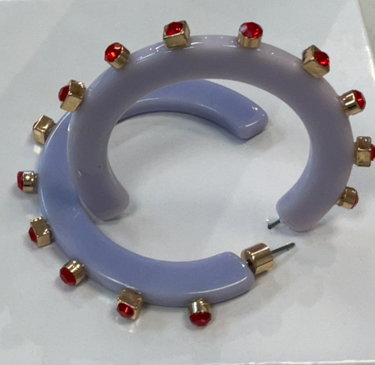 City Girl Hoop-Violet