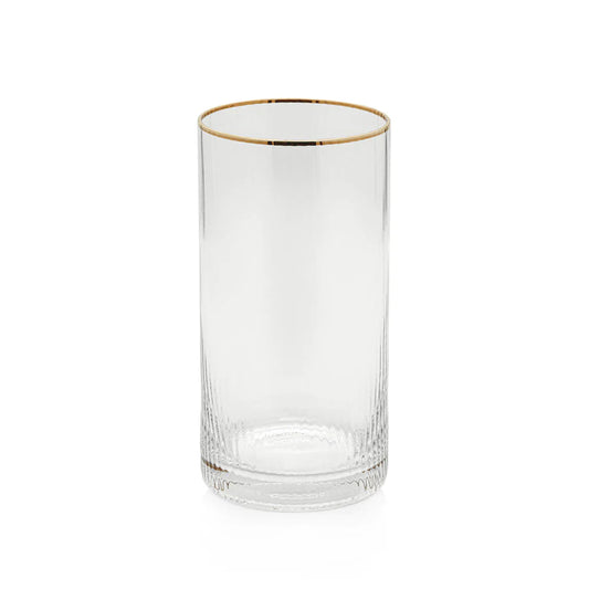 Optic Stemless High Ball with Gold Rim