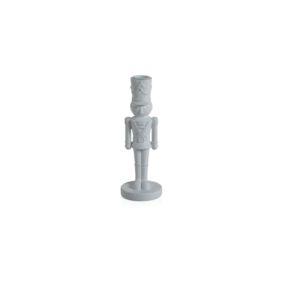 Nutcracker Taper Holder- White