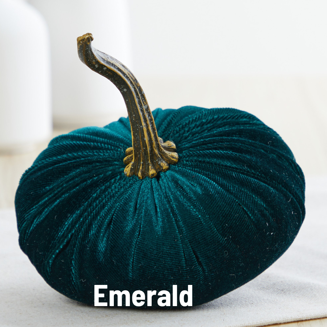Pumpkin Small Velvet: Avocado