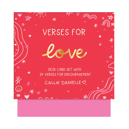 Verses for Love – Bible Verse Card Set with Display Stand