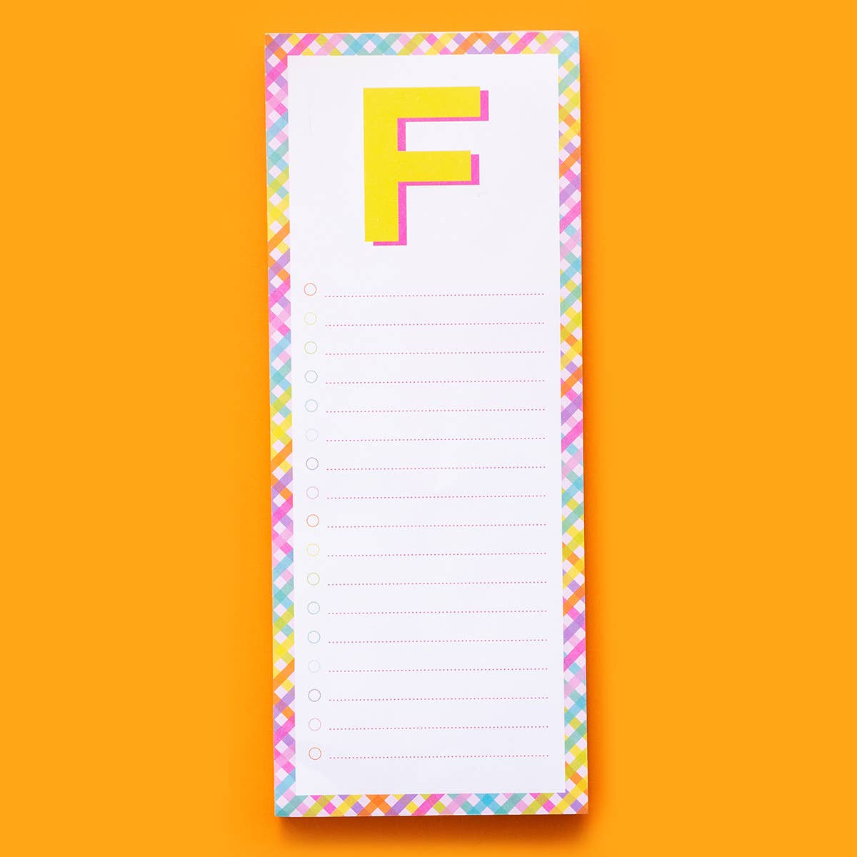 Letter List Pads A-Z: A