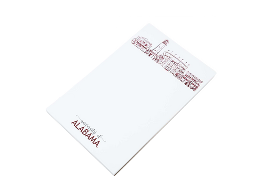 Campus Skyline Notepad - University of Alabama/Tuscaloosa