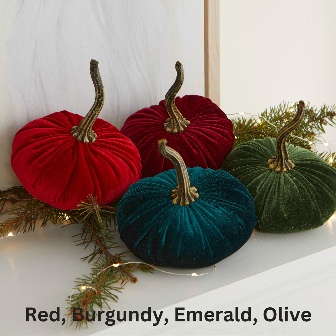 Pumpkin Small Velvet: Avocado