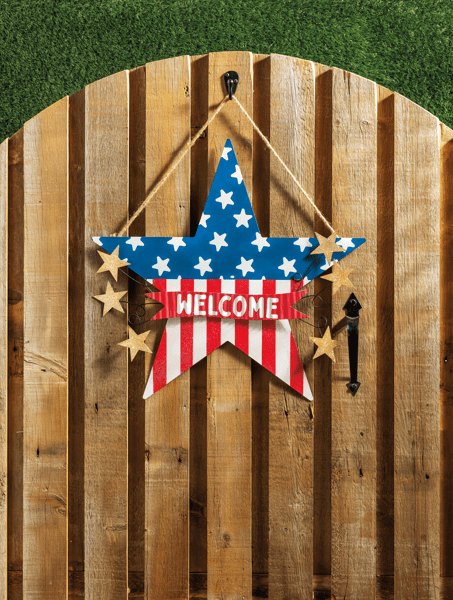 Americana Star Door Hanger