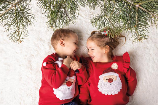 Applique Santa Sweatshirt - Toddlers