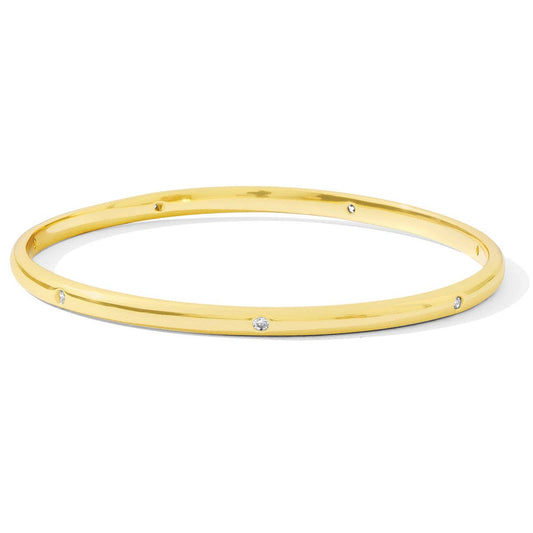 Gold CZ Bangle