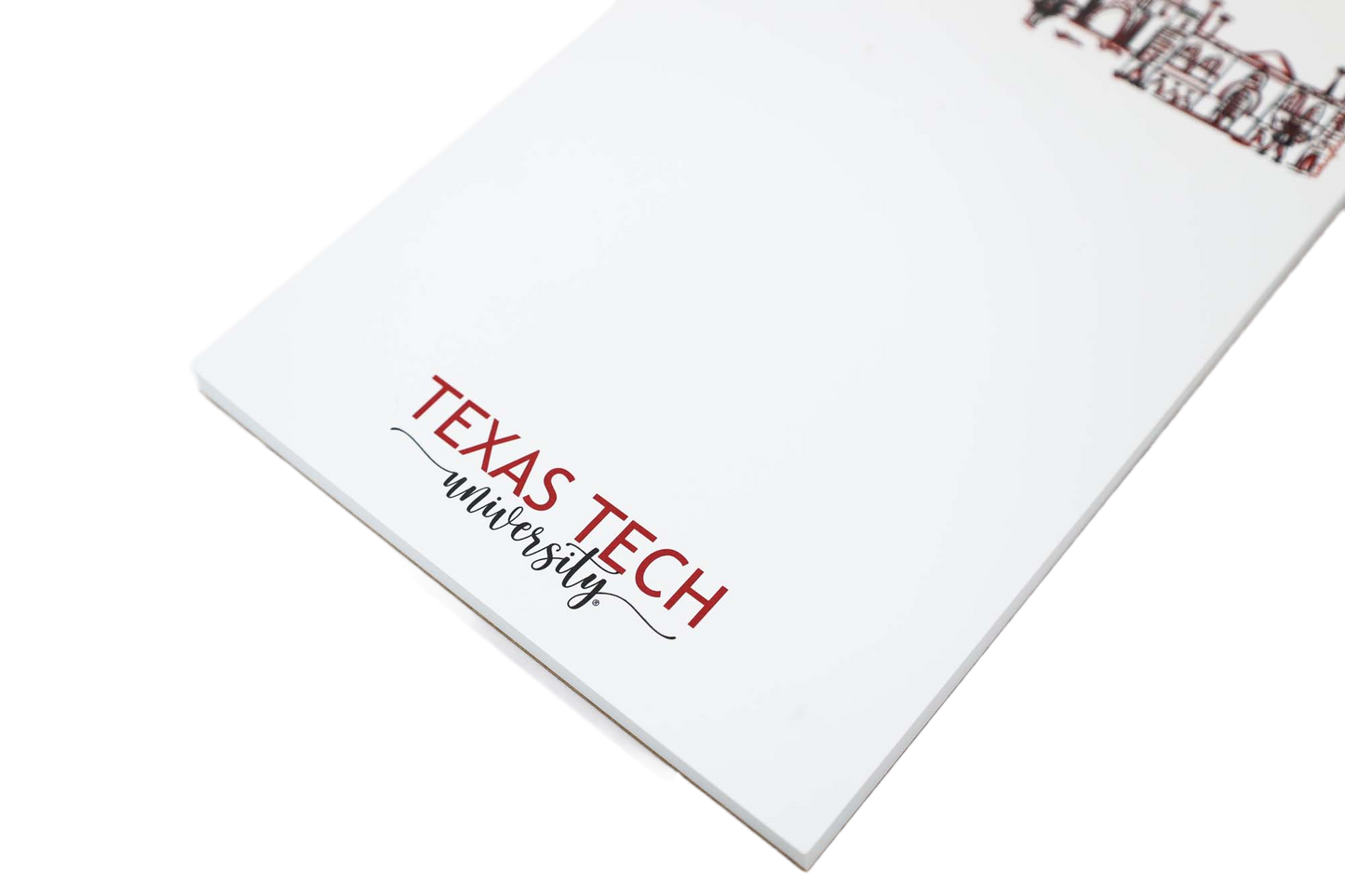 Campus Skyline Notepad - Texas Tech University/Lubbock