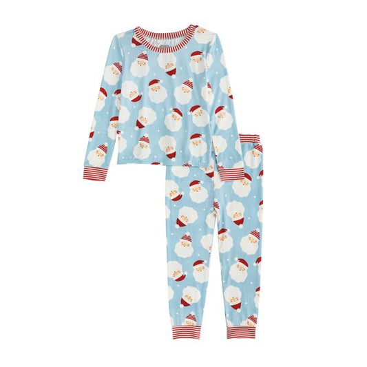 Blue Santa Glow Pajamas