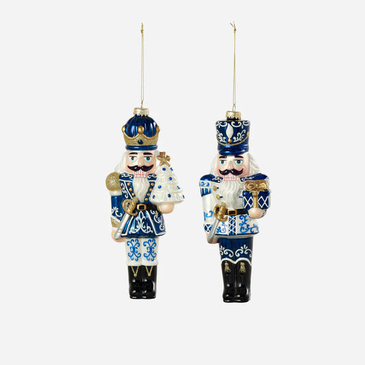 Blue / White Nutcracker Ornament