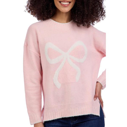 Blush Wilder Bow Sweater