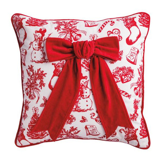 Bow Embellished Pillow